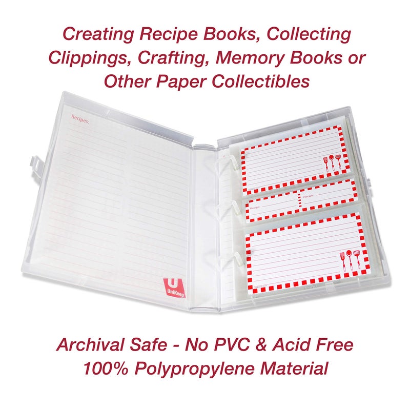EnvyPak Plastic Pages for Mini Binders - 3 Hole Punched - Holes Punches are 2.75 Inches Center to Center (2 Pocket - Each Holds 3x5, 20) - Image 4